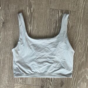 WeWoreWhat Gray Sports Bra/Cropped Tank